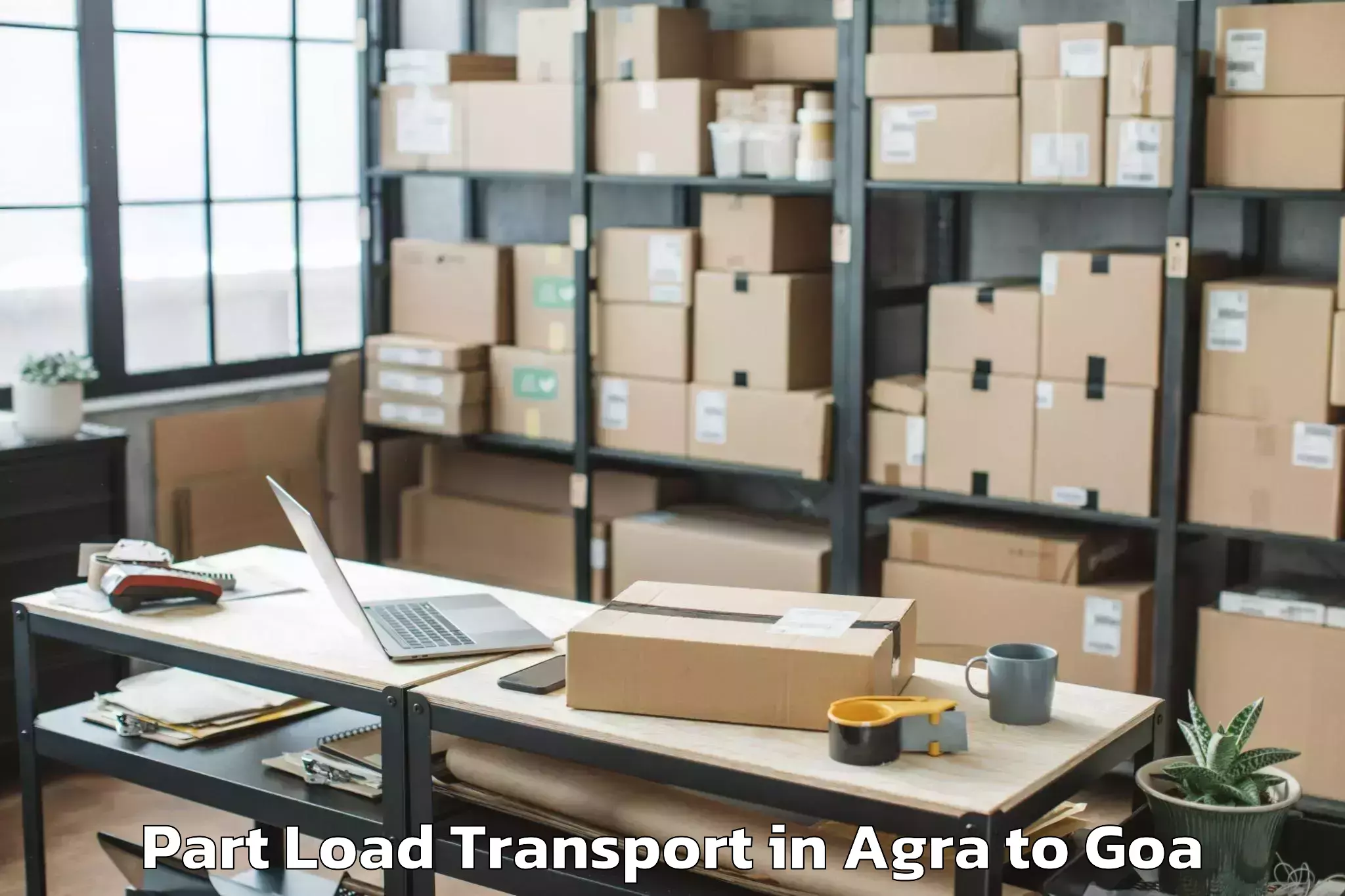 Professional Agra to Mall De Goa Part Load Transport